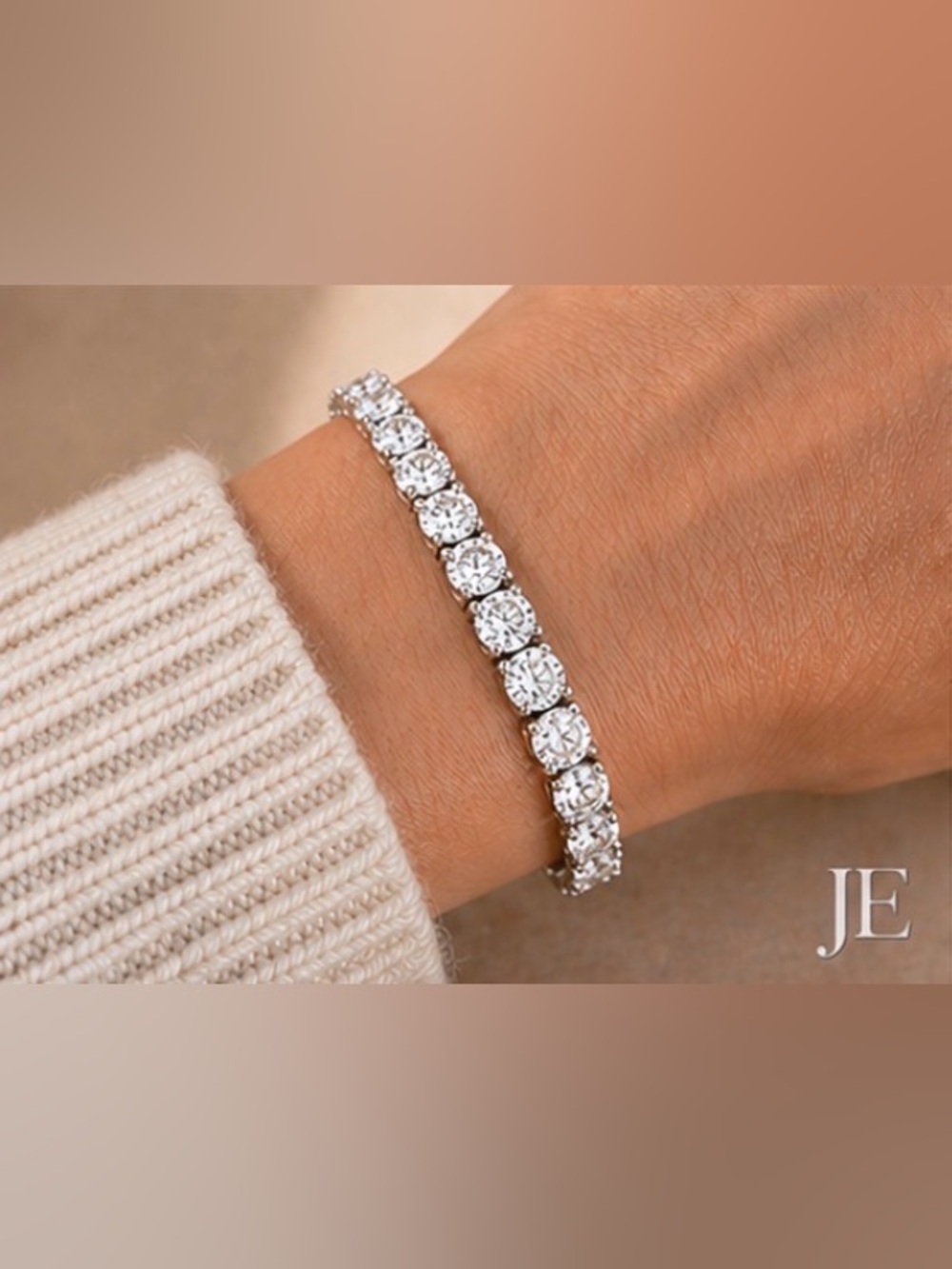 11.5ctw Moissanite Tennis Bracelet 5mm D VVS1 925 Silver Luxury Statement